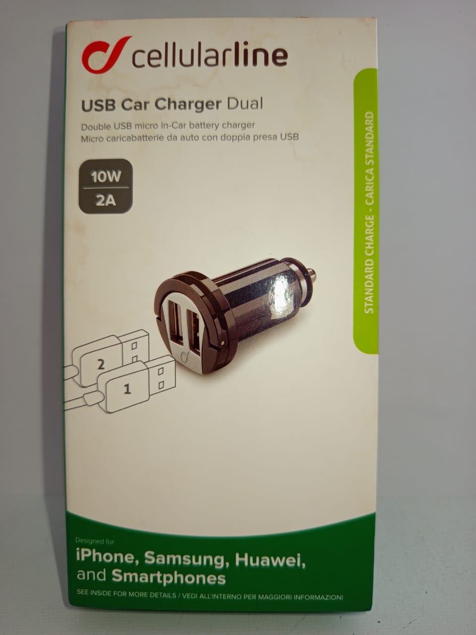 Cellularline USB car charger
