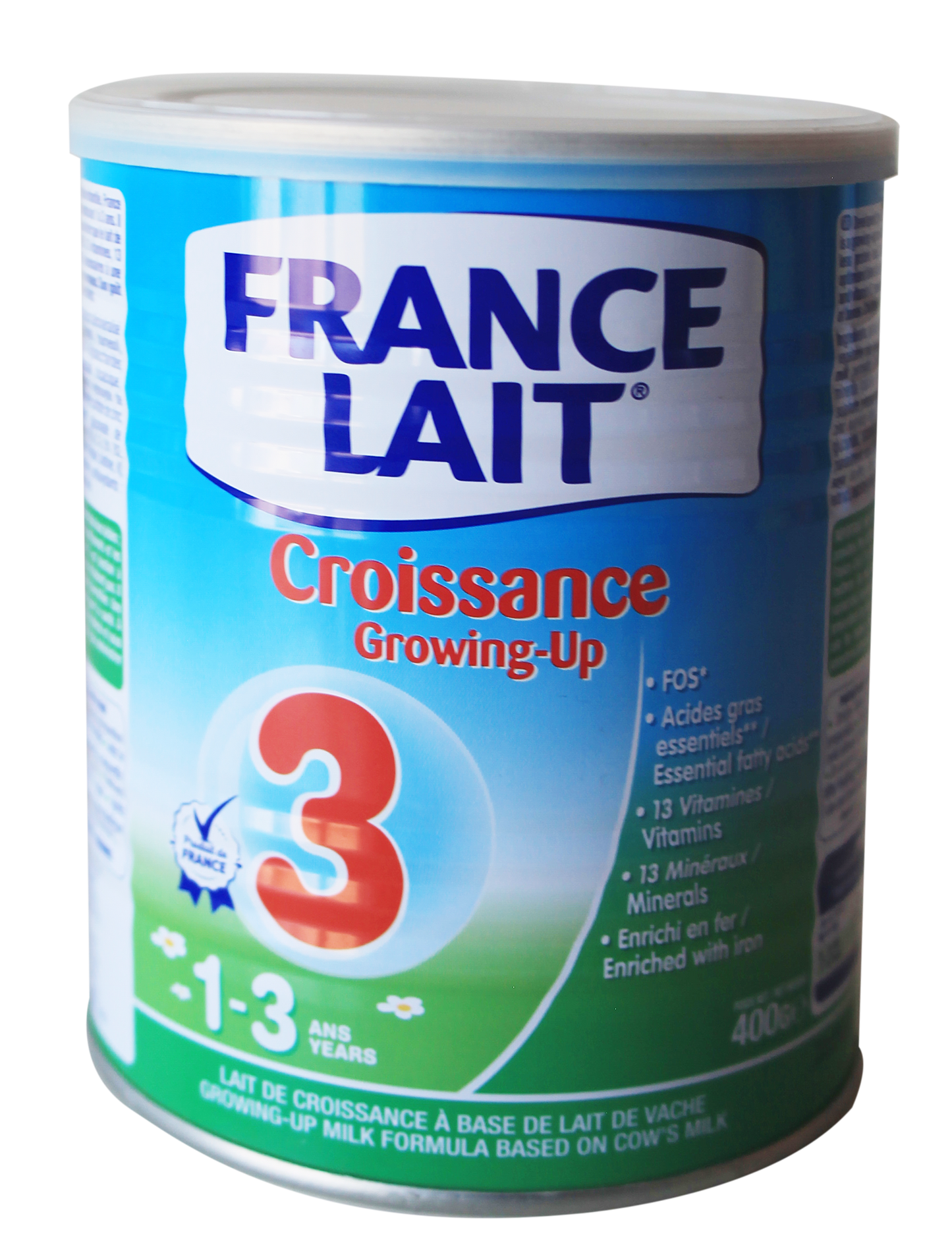 France lait 3 (1-3ans)croissance/growing up 400grg
