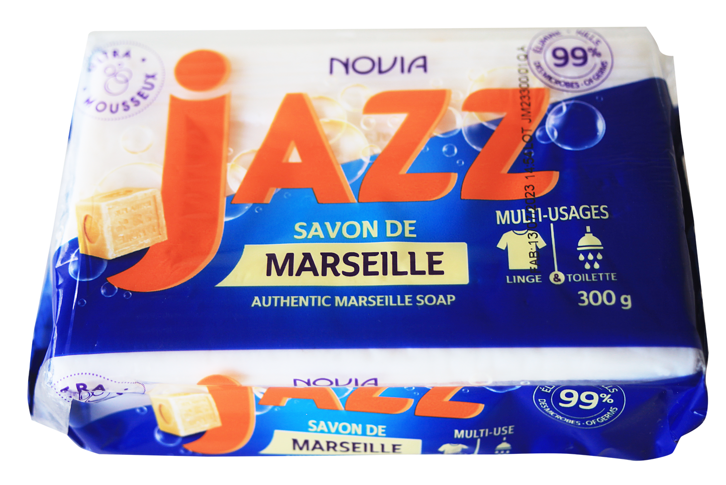 Jazz savon en morceau de Marseille 300g