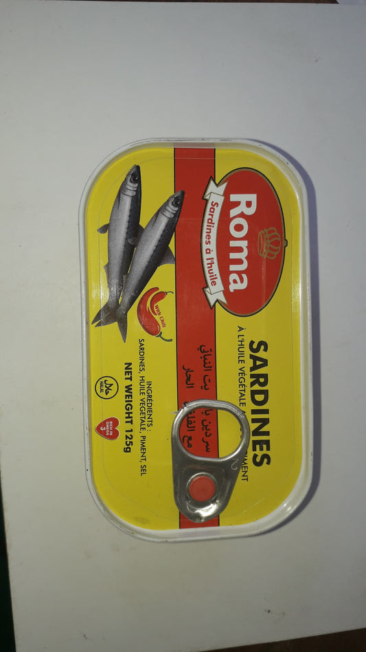 Roma sardine pimentée 125gr