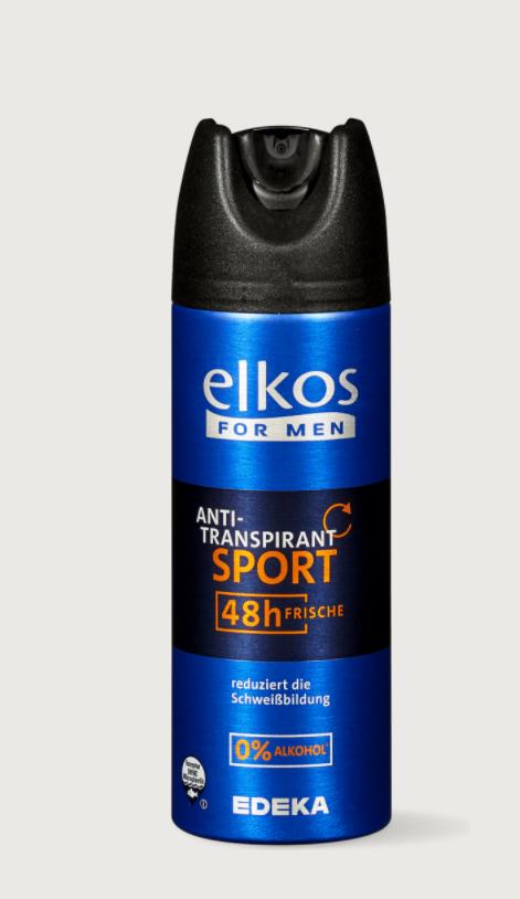 Elkos for men anti-transpirant sport 48h déo spray 200ml