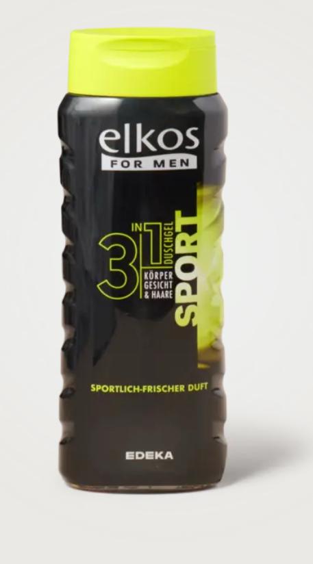 Elkos for men 3in1 sport Gel de douche 400ml