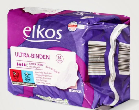 Elkos Serviettes Hygiéniques Ultra, normales avec ailettes