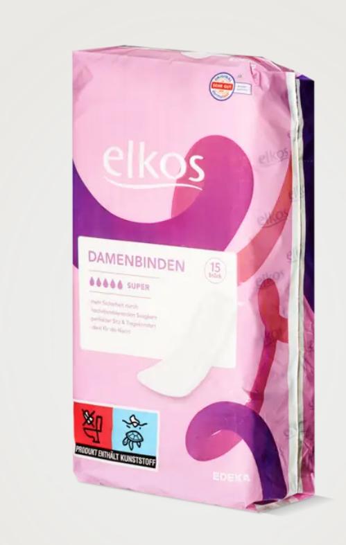 Elkos Serviettes Hygiéniques Super