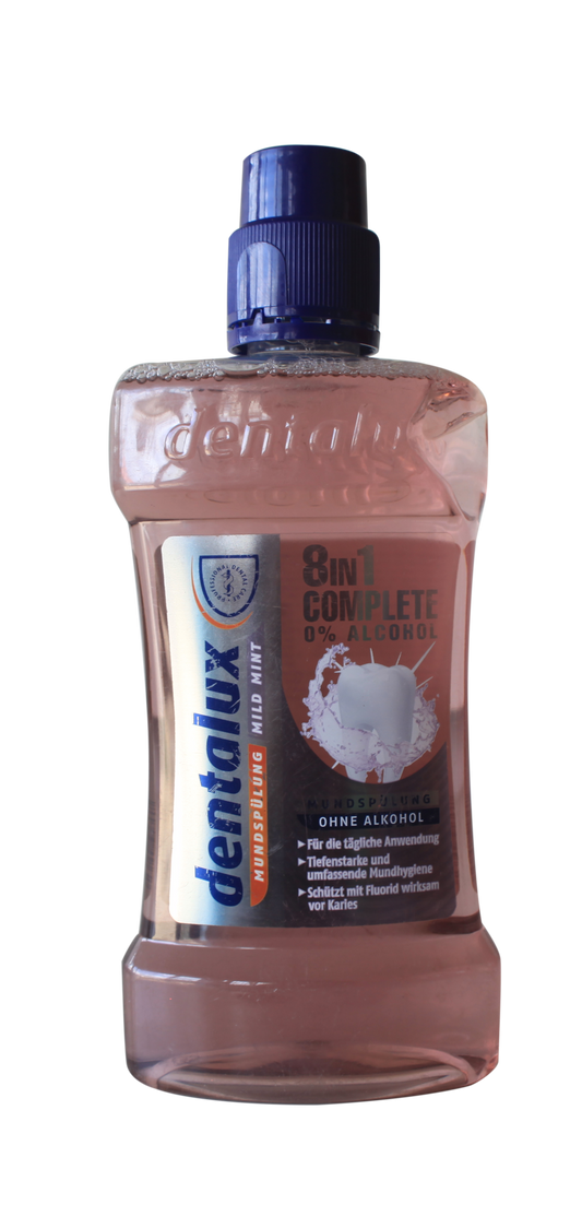Dentalux 8 en 1 mild mint bain de bouche 500ml