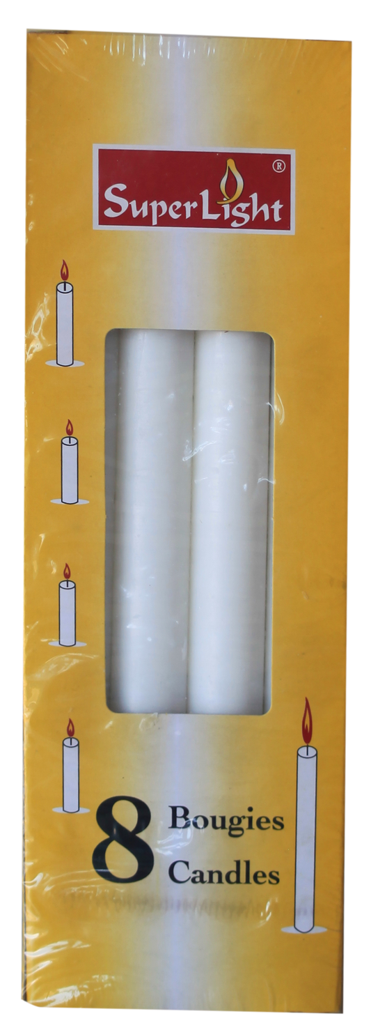 Super light Bougies 8bourgies/paquet