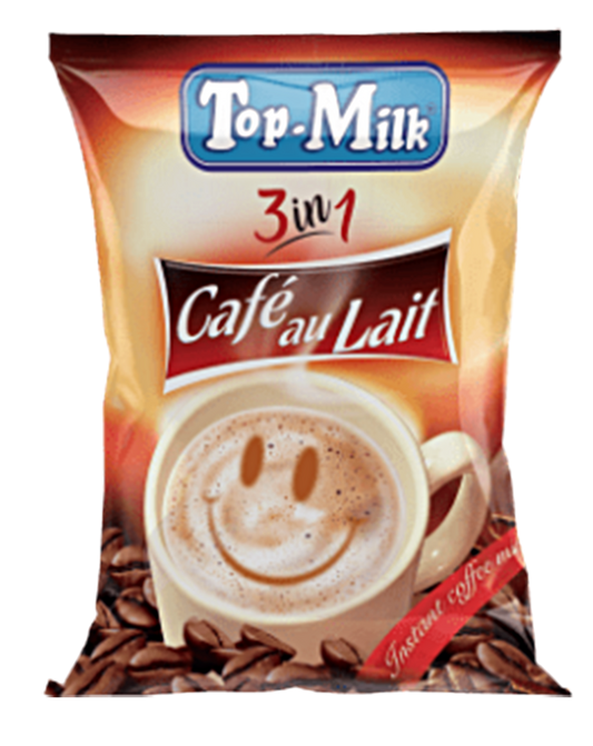 Top milk sachet cafe au lait 13gr