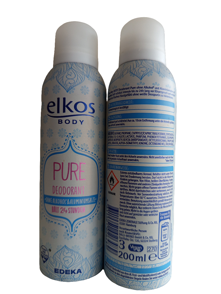 Elkos deo spray pure
