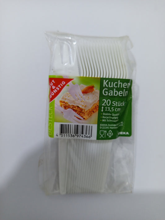 Gut & Gunstig grandes fourchettes en plastique