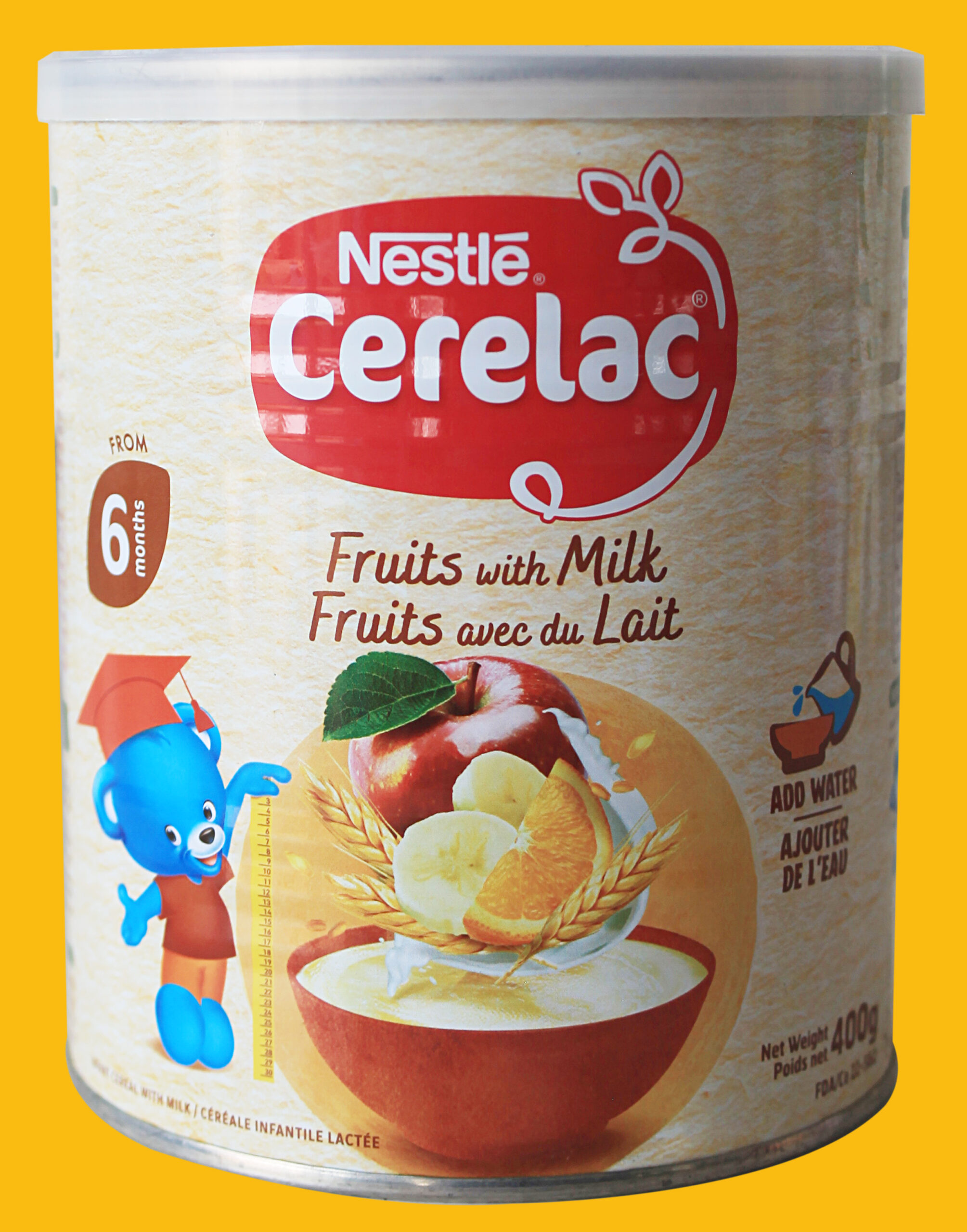 Cérélac Fruits avec du lait 400gr