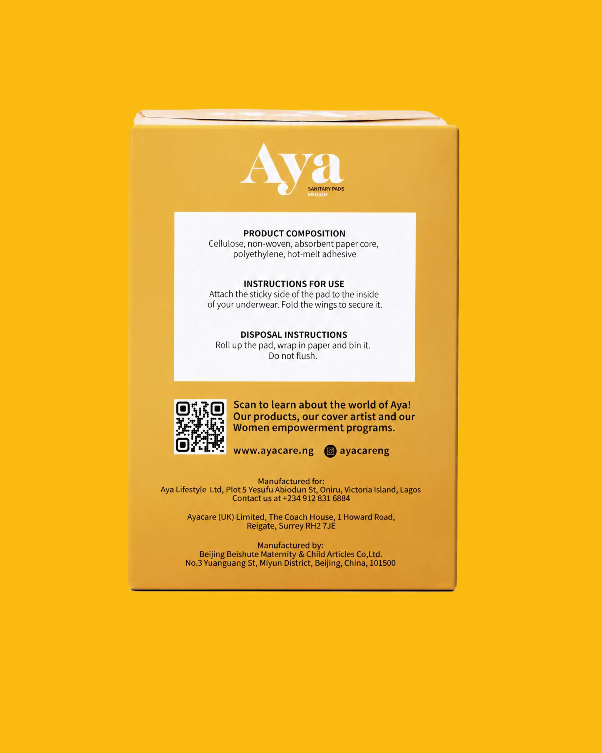 Serviette Hygiénique AYA 320mm